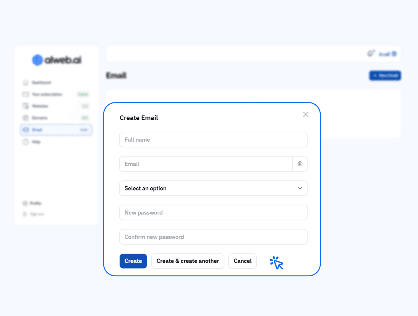 Add the email account