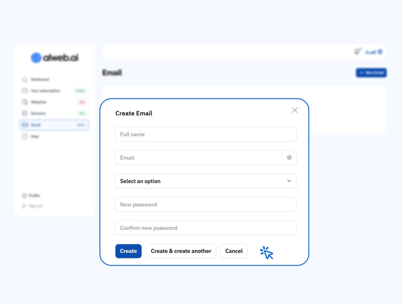 Add the email account